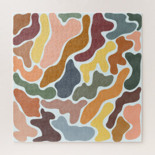 Modern abstract, earthy tones illustration. jigsaw puzzle