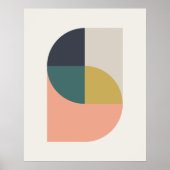 Modern Abstract Elegant Geometric Minimalist Poster (Front)