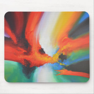 Modern Abstract Expressionism Acrlylic Painting Mouse Mat