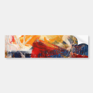Modern Abstract Expressionism Bumper Sticker