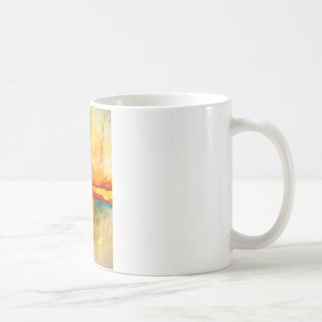 Modern Abstract Expressionist Painting Coffee Mug (Right)