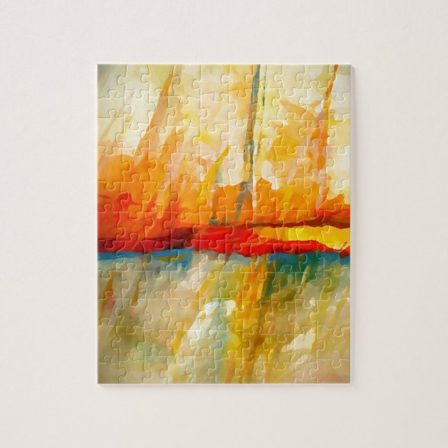 Modern Abstract Expressionist Painting Jigsaw Puzzle (Vertical)