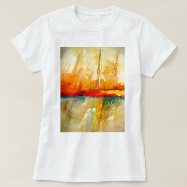 Modern Abstract Expressionist Painting T-Shirt (Design Front)