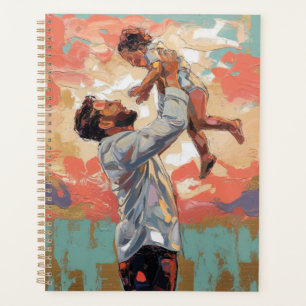 Modern Abstract Father and Child Painting Planner