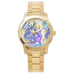 Modern Abstract Festive Paint Splash Watch