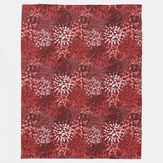 Modern Abstract Fleece Blanket (Front)
