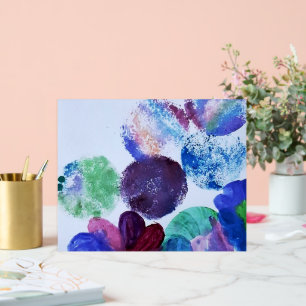 Modern Abstract Floral Acrylic Sign