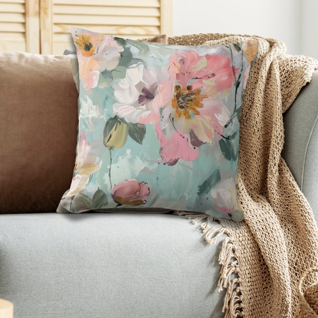 Modern Abstract Floral Cushion (Creator Uploaded)