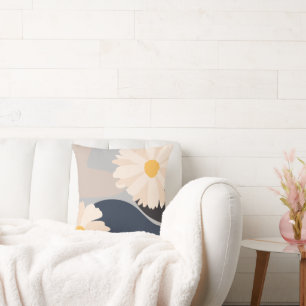 Modern Abstract Floral Cushion