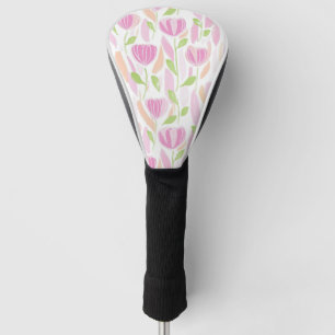 Modern Abstract Floral Line Pattern (1) Golf Head Cover