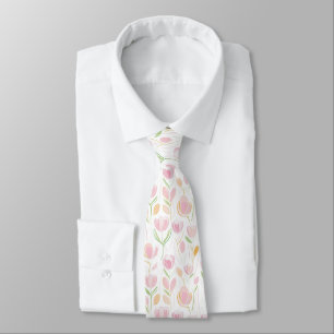 Modern Abstract Floral Line Pattern (5) Tie
