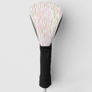 Modern Abstract Floral Line Pattern (7) Golf Head Cover