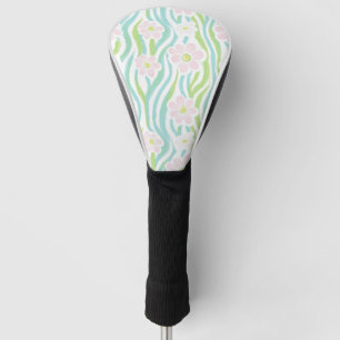 Modern Abstract Floral Line Pattern (8) Golf Head Cover