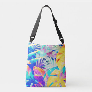 Modern Abstract Floral Pastel Colour Crossbody Bag