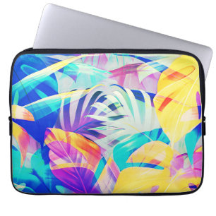 Modern Abstract Floral Pastel Colour Laptop Sleeve
