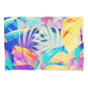 Modern Abstract Floral Pastel Colour Pillowcase