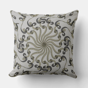 Modern Abstract Floral Pattern Cushion