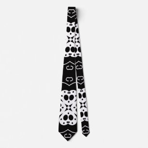modern abstract flowers tie