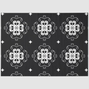 modern abstract flowers tissue paper