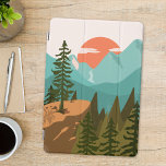 Modern Abstract Forest, Mountains, and Sunrise iPad Pro Cover<br><div class="desc">This Modern Abstract Forest,  Mountains,  and Sunrise iPad Pro Cover is great for your new vintage landscape theme collection. Also perfect for gifts for nature lovers,  Hiking Lovers,  and traveller.</div>