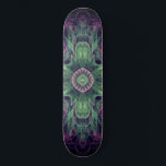 Modern Abstract Fractal Purple and Green Design Skateboard<br><div class="desc">Modern Abstract Fractal Purple and Green Design by Travis L. Lagasse of Flowstone Graphics.</div>
