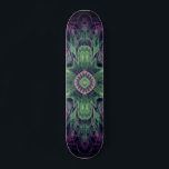 Modern Abstract Fractal Purple and Green Design Skateboard<br><div class="desc">Modern Abstract Fractal Purple and Green Design by Travis L. Lagasse of Flowstone Graphics.</div>