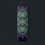 Modern Abstract Fractal Purple and Green Design Skateboard<br><div class="desc">Modern Abstract Fractal Purple and Green Design by Travis L. Lagasse of Flowstone Graphics.</div>