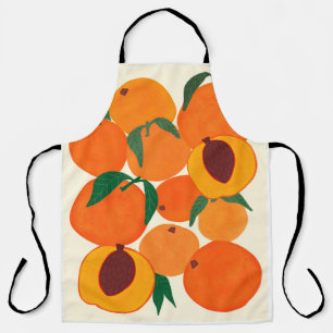 Modern abstract fruit illustration design retro vi apron