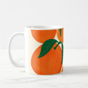 Modern abstract fruit illustration design retro vi coffee mug