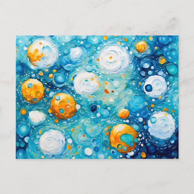 Modern Abstract Gallery Composition Postcard (Front)