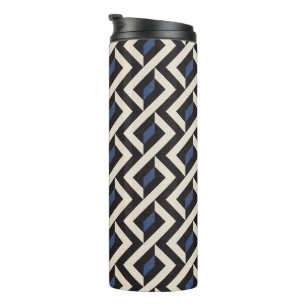 Modern Abstract geometric 2 - Blue Ridge, Panna Co Thermal Tumbler