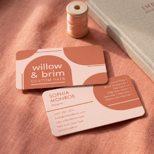 Modern Abstract Geometric Arch Design Business Card