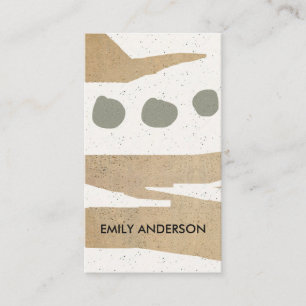 MODERN ABSTRACT GEOMETRIC ART CERAMIC TEXTURE BUSINESS CARD