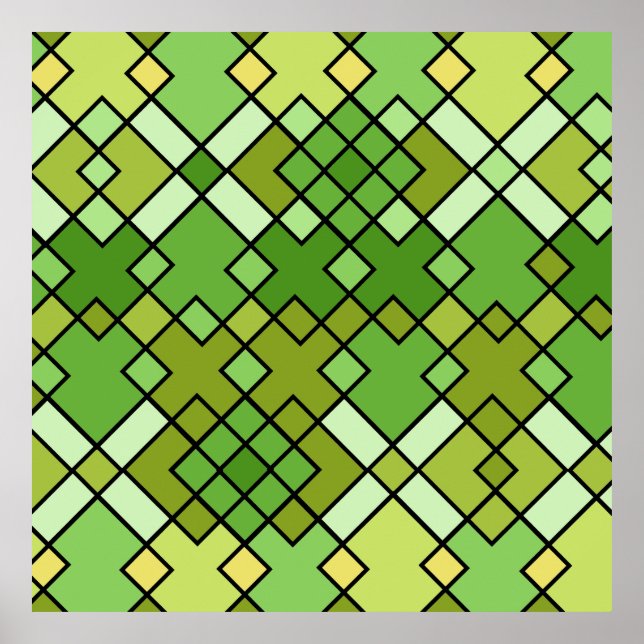 modern abstract geometric art poster (Front)