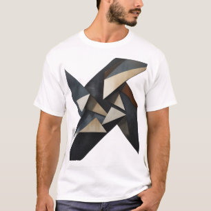 Modern Abstract Geometric Art T-Shirt – Minimalist