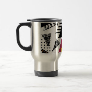 Modern Abstract geometric art Travel Mug