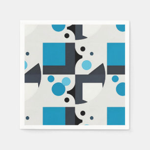 Modern Abstract Geometric Artwork Napkin