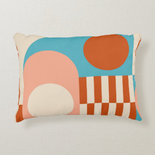 Modern abstract geometric background with circles, decorative cushion