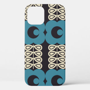 Modern abstract geometric background with stylised iPhone 12 case