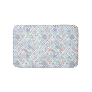 Modern abstract geometric. bath mat