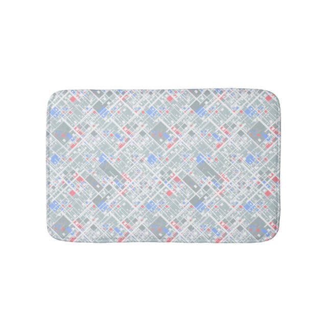 Modern abstract geometric. bath mat (Front)