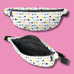 Modern abstract geometric bum bags