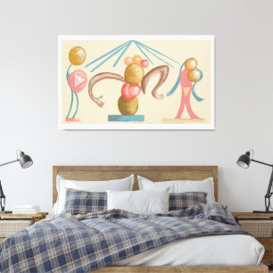 Modern Abstract Geometric Canvas Print