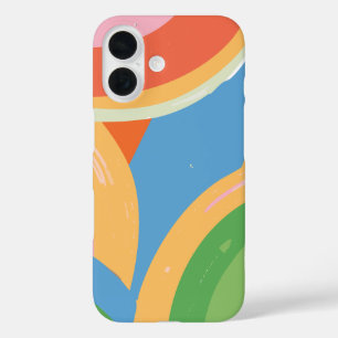 Modern Abstract Geometric iPhone 16 Case