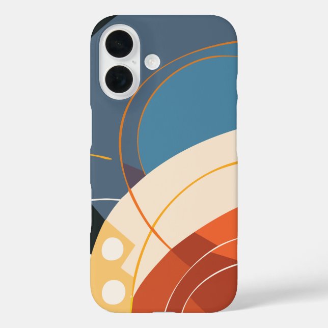 Modern Abstract Geometric Case-Mate iPhone Case (Back)
