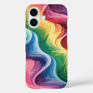 Modern Abstract Geometric iPhone 16 Case