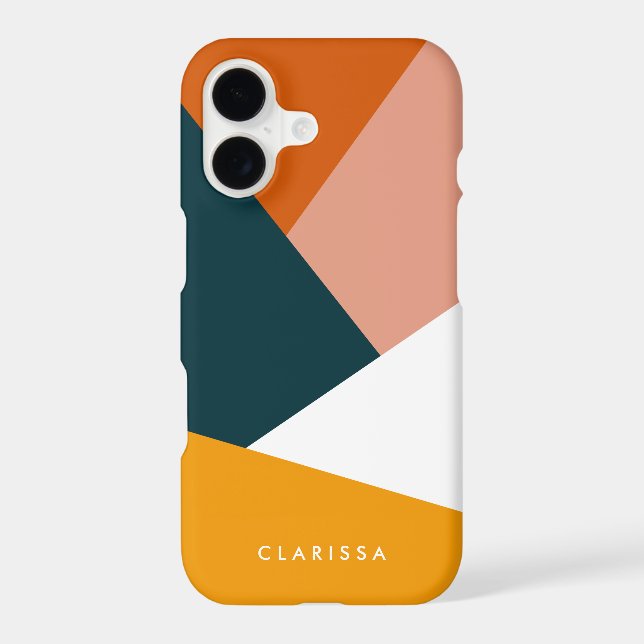 Modern abstract geometric colour block pattern (Back)