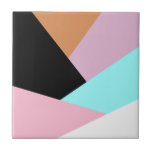 Modern abstract geometric colour block pattern tile<br><div class="desc">Colourful geometric combination.</div>