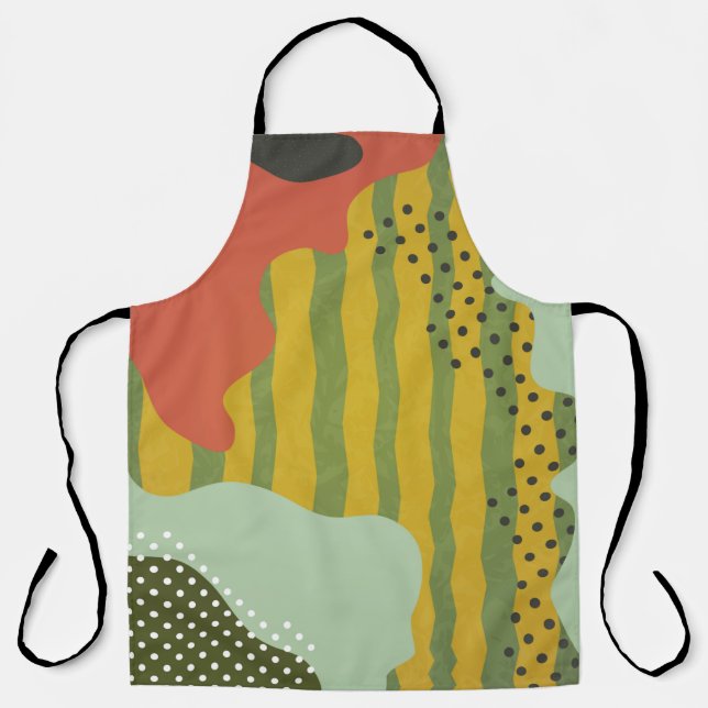 Modern abstract geometric composition with decorat apron (Front)