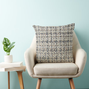 Modern abstract geometric digital pattern 1259 cushion